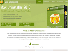 Tablet Screenshot of maxuninstaller.com